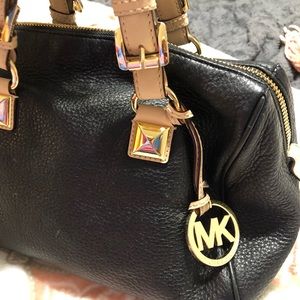 Black Leather Michael Kors